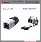 IP67 Panel Mount Waterproof RJ45 Ethernet Connector
