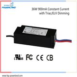 Hi-Efficiency 36W 900mA Constant Current Triac Dimmable LED Driver