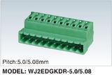 Male and Female Plug-in/Pluggable Terminal Block Spring Connection (WJ2EDGKDR-5.0/5.08)