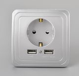 USB Wall Socket Plug European Schuko Electrical Wall Socket