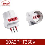 Italy Socket 3pin 250V 10/16A 2p+E
