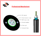 Optic Fiber Cable with Two Parallel Steel Wires Direct Burial GYXTW