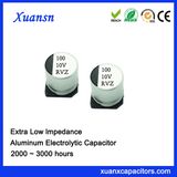 100UF 10V 2000hours Ultra Low Impedance SMD Electrolytic Capacitor