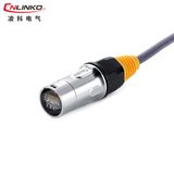 RJ45 Waterproof Connector with LED and Transformer Cat 5e