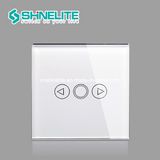 EU Standard 220V Glass Plate Touch Dimmer Switch