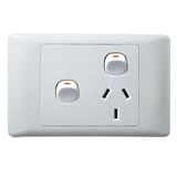Ee-C214 Australia Style 2 Gang+1 Socket Wall Switch