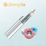 PVC Insulated 75 Ohm Coaxial Drop Cable with Messenger