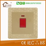 Wenzhou Factory 32A 1 Gang D/P Switch with Neon