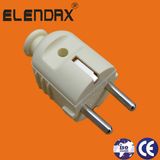 2 Pin PP Electrical Plug with Earth (P7053)
