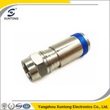 Waterproof F Male Compression Connector for RG6 / Rg59 Cable
