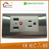 Dual USB Charger Socket with 3 Pole Socket