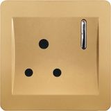 British Type Classic Design 1 Gang 15A Switched Socket