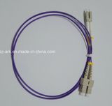 Fiber Patch Cord for LC-Sc Duplex Om4 Purple Cable (3m)