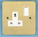 BS 1363 13AMP 1gang Switched Socket with Double Pole