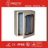 IP66 Waterproof Wall Mounted Enclosure with Plexiglass Inner Door