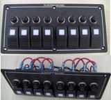 8 Gangs Rocker Switch Panel/LED Light Rocker Switch Panel