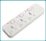 Universal Power Strip with Individual Switch, Surge Protection