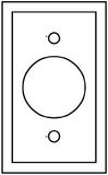 1-Gang Single Receptacle Wallplate, UL Listing