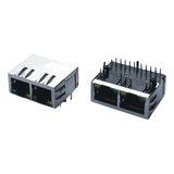 Cat 5 Dual Ports RJ45 Connector Modular