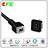 2pin Magnetic Female and Male Connector with USB Cable