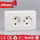Surface Mounting CB Approved Non-Grounding Double 16A Socket