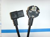 Power Cord Plug for German& Other European Country (YS-1+YS-22A)