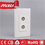 Module Type Satellite Design 2 Gang TV Outlet