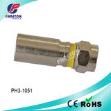 Rg59 RG6 Compression F Connector for Coaxial Cable (pH3-1051)