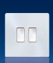 Screwless Range 2 Gang 2 Way Light Switch