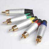 RCA Male Connector Audio Male Connector Metal Shell (R-054)