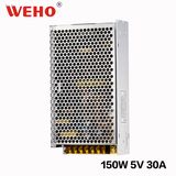 AC / DC Single Output 5V 30A Switching Power Supply (S-150-5)