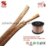OFC Copper Wire Transparent Speaker Cable 2X4mm 2X6mm