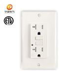 20A 125V American Tamper-Resitsant and Weather-Resistant GFCI Receptacle Outlet with LED Light Indicator ETL Listed