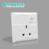BS Standard 13A 1 Gang Wall Switched Socket Double Pole