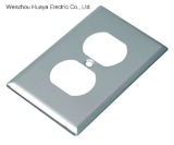 American 1 Gang Stainless Steel Duplex Receptacle Cover UL Listed