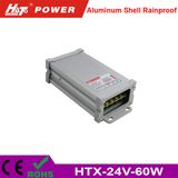 24V 2.5A Rainproof LED Power Supply with Ce RoHS Htx-Series
