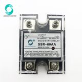 Wholesale SSR-60AA 60A 90-280V AC to 24-480V AC SSR 60AMP Solid State Relay with LED Indicator