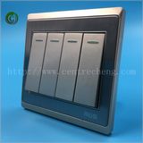 High Quality 10A 4 Gang 1 Way/ 2 Way Plate Electric Wall Switch Light Switch