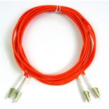 Multimode Duplex Fiber Optic LC/LC Patch Cord