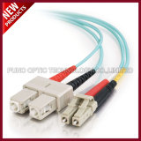 LC UPC to SC UPC Simplex or Duplex 2.0mm LSZH 10G OM3 Multimode Fiber Optic Jumpers