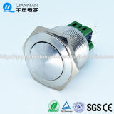 25mm Spdt Momentary Stainless Steel Push Button RoHS Switch (QN25-B2)