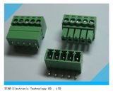 Screw Terminal Block Connector 3.81mm Angle 5 Pin Green Pluggable Type