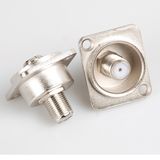 D-Shape F Female to Female Adaptor Chassis Panel Mount Connector