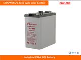 Cspower 2V600ah Deep Cycle Gel Battery for Solar Power System, China Supplier