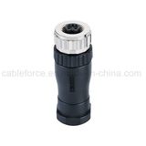 M12 4pin Female Field Wireable Connector Non-Shielded Waterproof Connector
