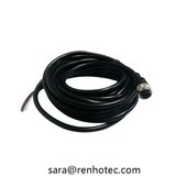 Waterproof Sensor Connector M12 5pin Female IP67 Connector Straight Molded Cable