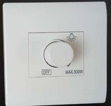 New Design European Standard Hotel 250V 1 Gang Fan Speed Control Dimmer Switch