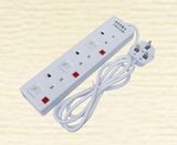 13A Plug 3 Way 3gang Universal Multi Adaptor with Switch