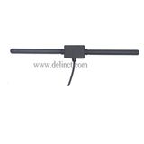 205*22mm Black T-Type Digital TV Antenna with Sticking