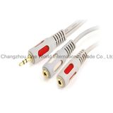 3.5mm Stereo Plug - 2*3.5mm Stereo Jacks Cable